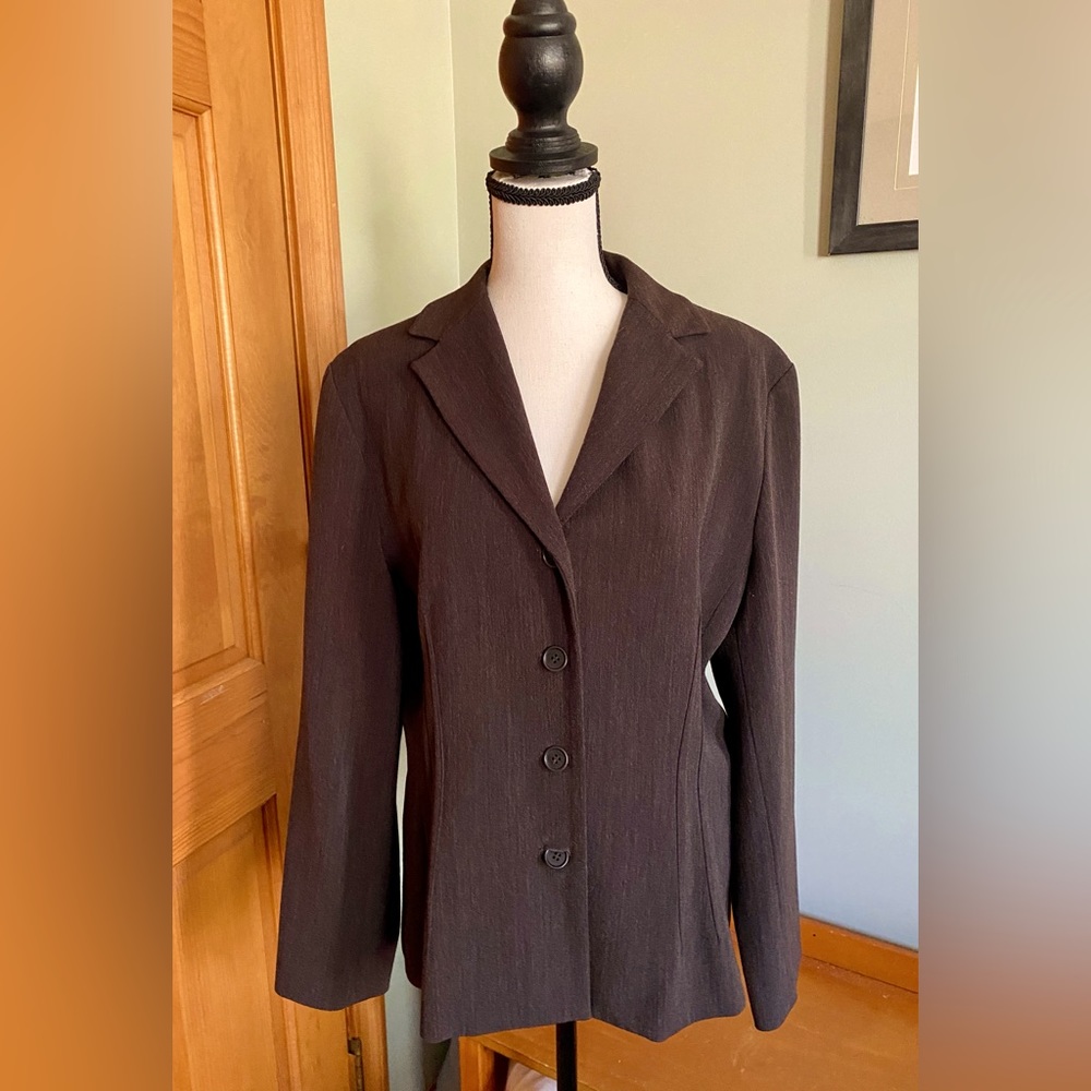 Chocolate brown Blazer, size 12 Petite